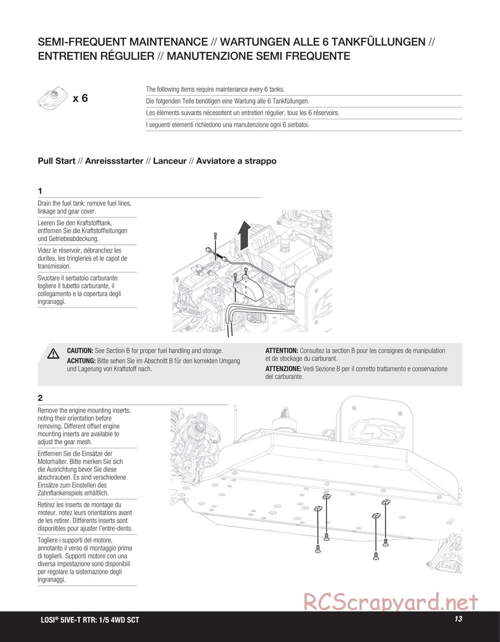 Team Losi - 5ive-T SCT - Manual - Page 13