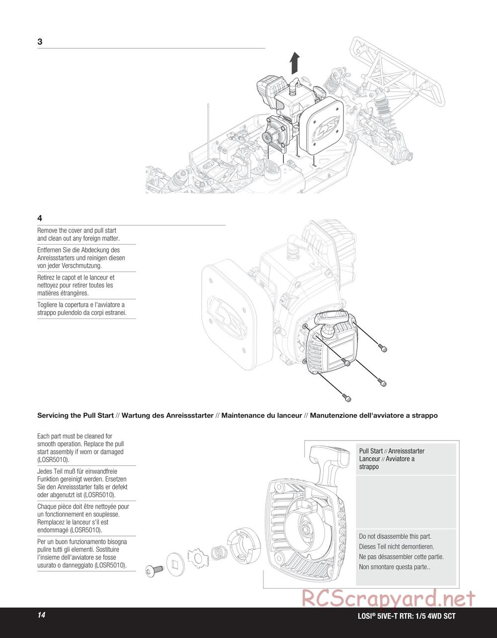 Team Losi - 5ive-T SCT - Manual - Page 14