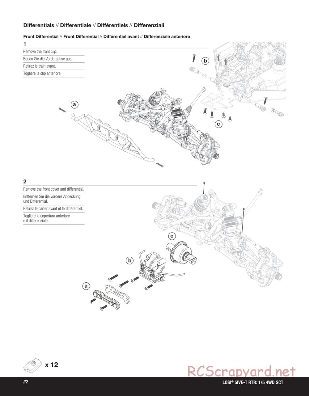 Team Losi - 5ive-T SCT - Manual - Page 22