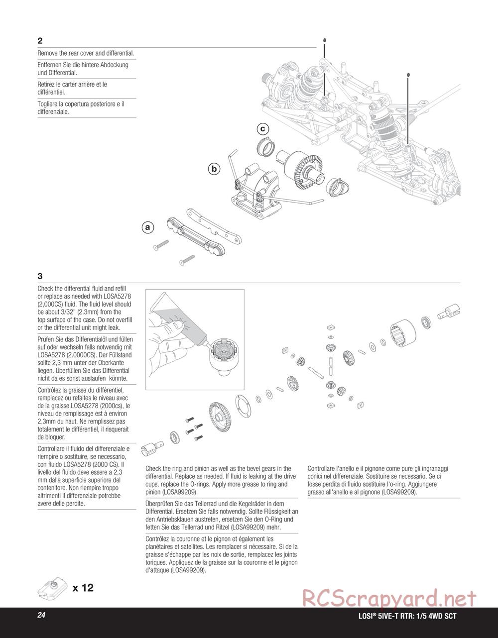 Team Losi - 5ive-T SCT - Manual - Page 24