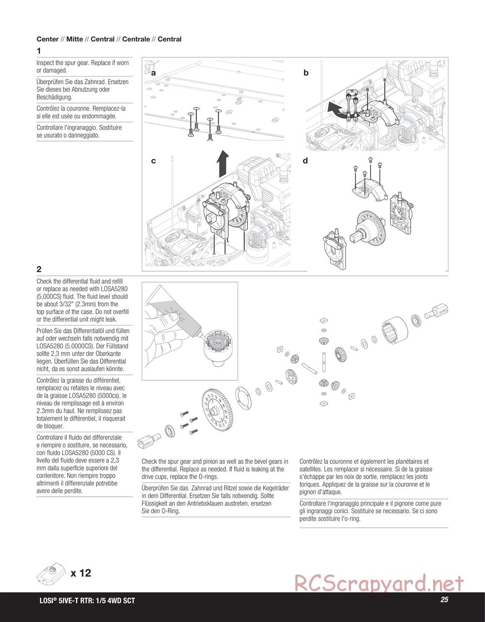 Team Losi - 5ive-T SCT - Manual - Page 25