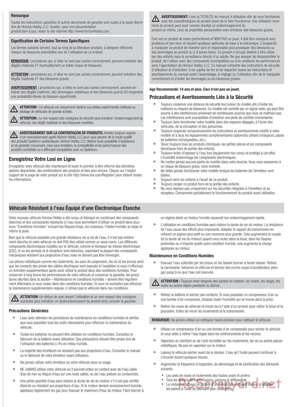 Team Losi - Audi R8 LMS Ultra FIA-GT3 - Manual - Page 2