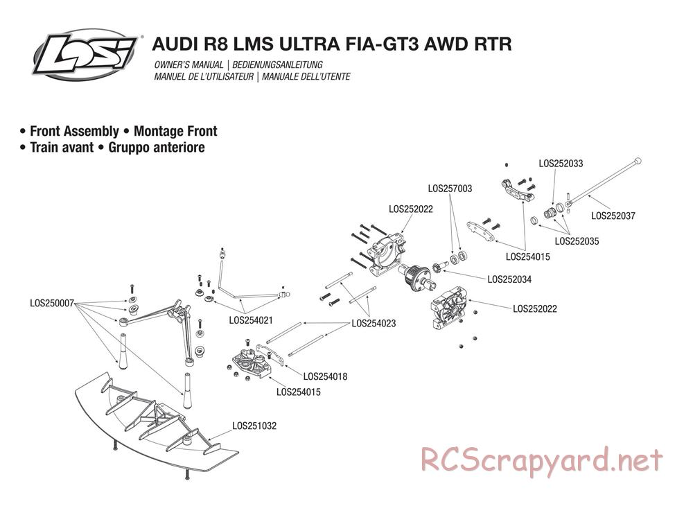 Team Losi - Audi R8 LMS Ultra FIA-GT3 - Manual - Page 22