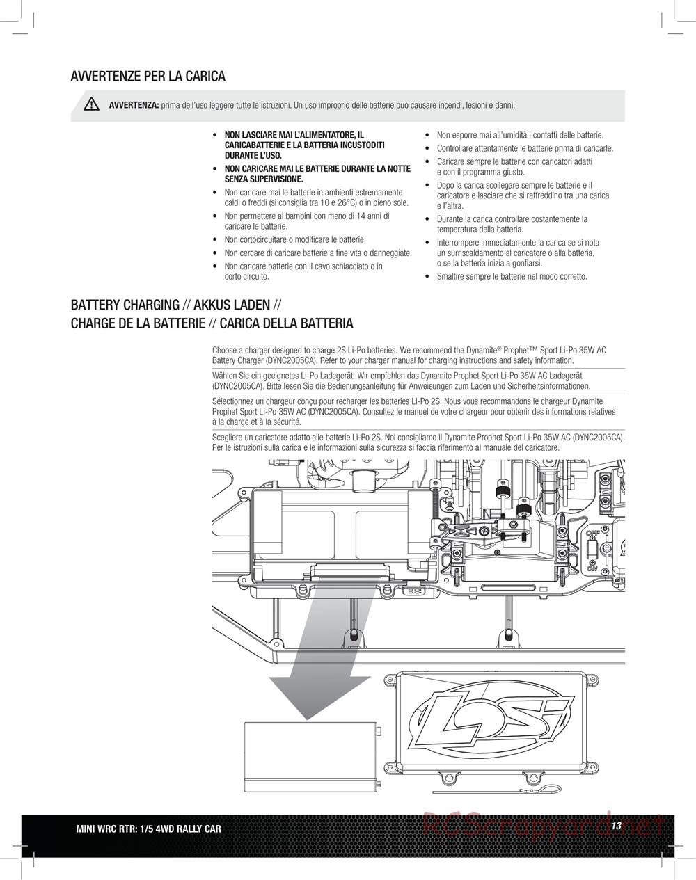 Team Losi - 5ive Mini WRC - Manual - Page 13