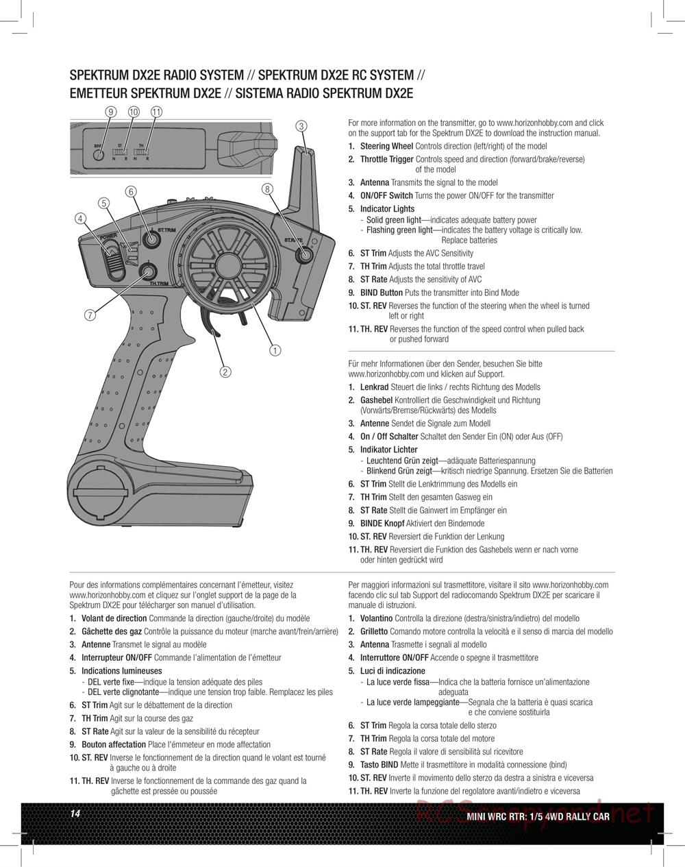 Team Losi - 5ive Mini WRC - Manual - Page 14