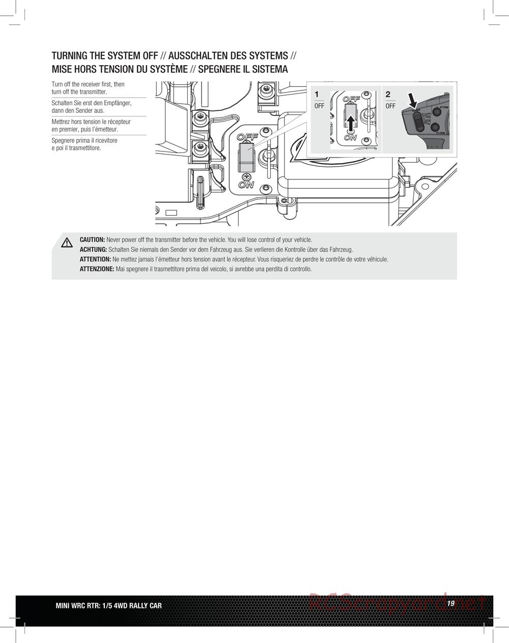 Team Losi - 5ive Mini WRC - Manual - Page 19