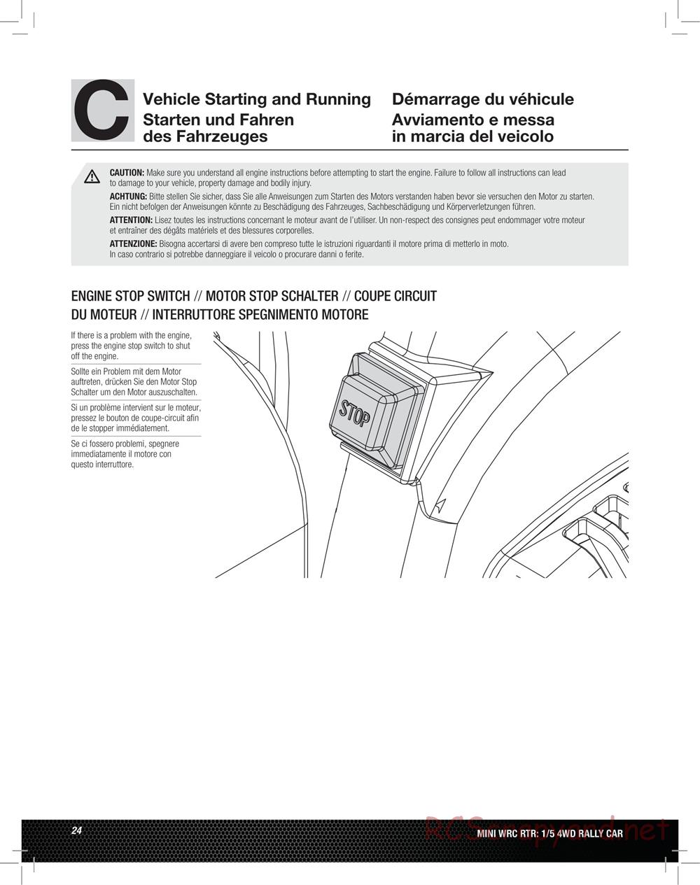 Team Losi - 5ive Mini WRC - Manual - Page 24