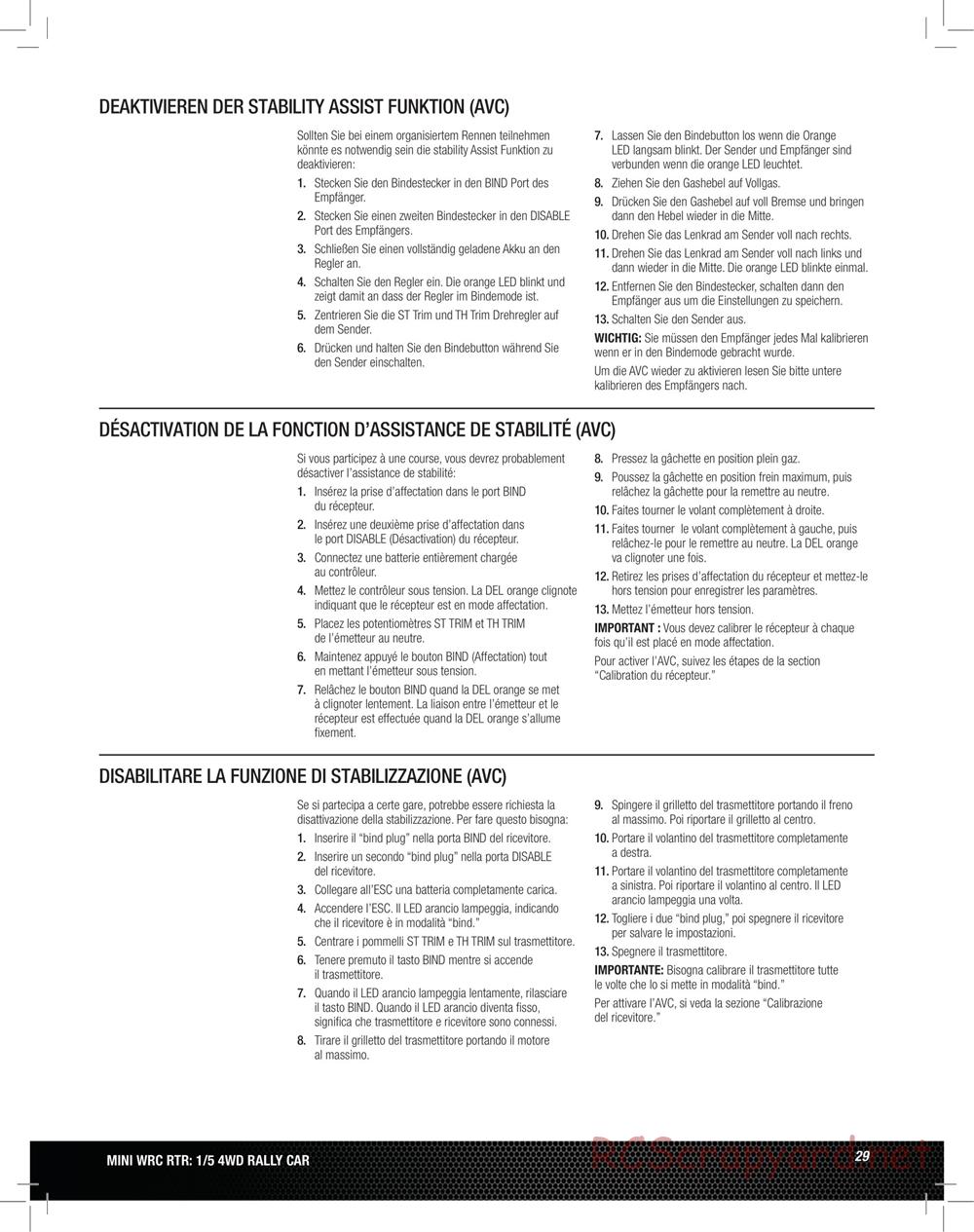 Team Losi - 5ive Mini WRC - Manual - Page 29