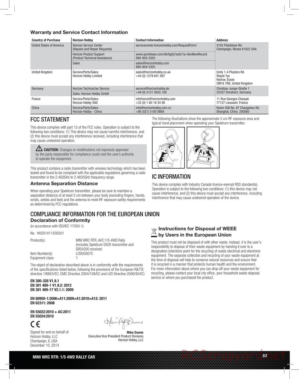 Team Losi - 5ive Mini WRC - Manual - Page 53