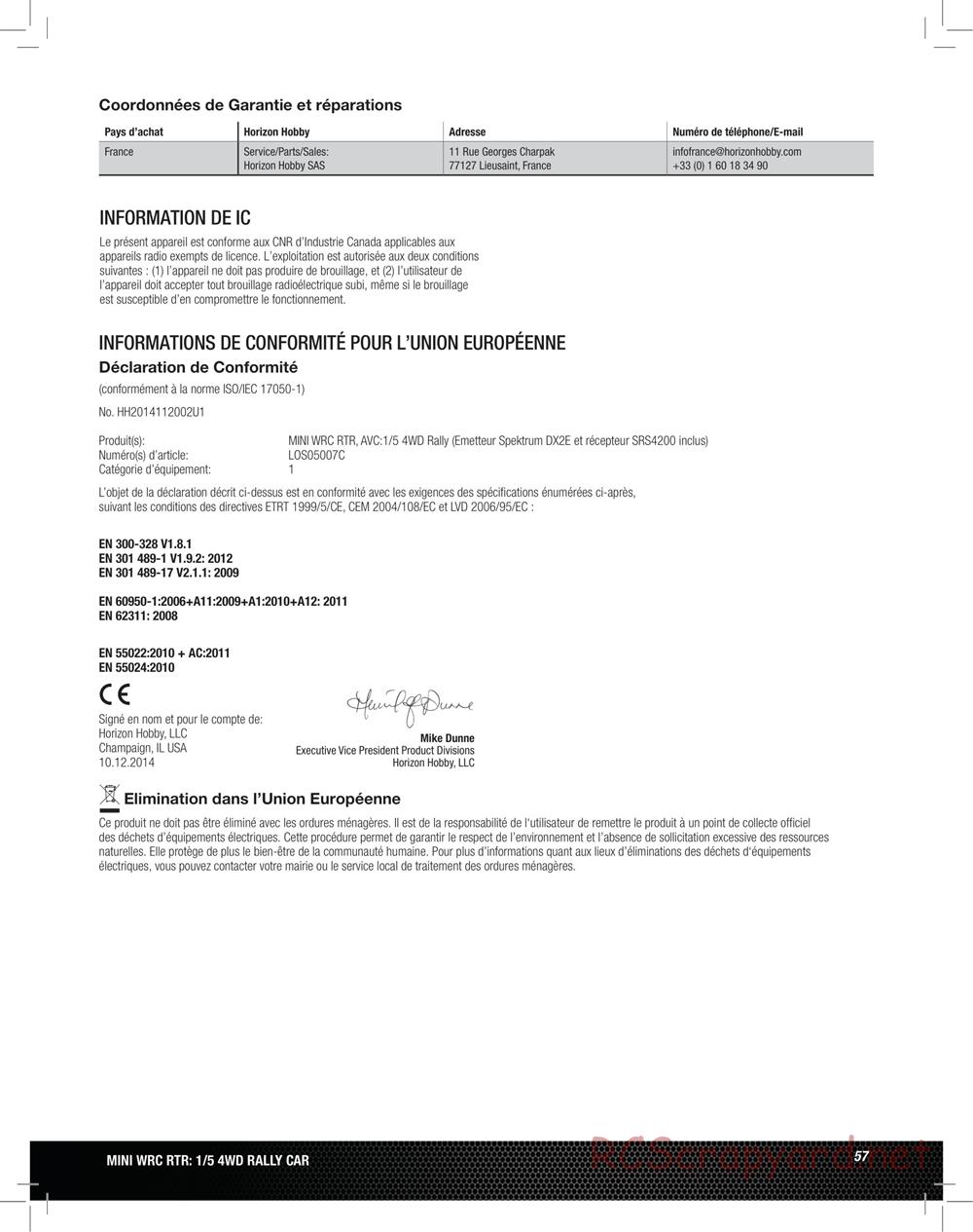 Team Losi - 5ive Mini WRC - Manual - Page 57