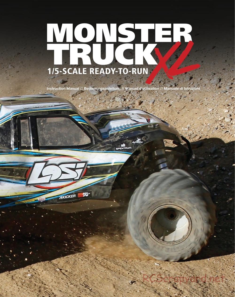 Team Losi - Monster Truck XL - Manual - Page 1