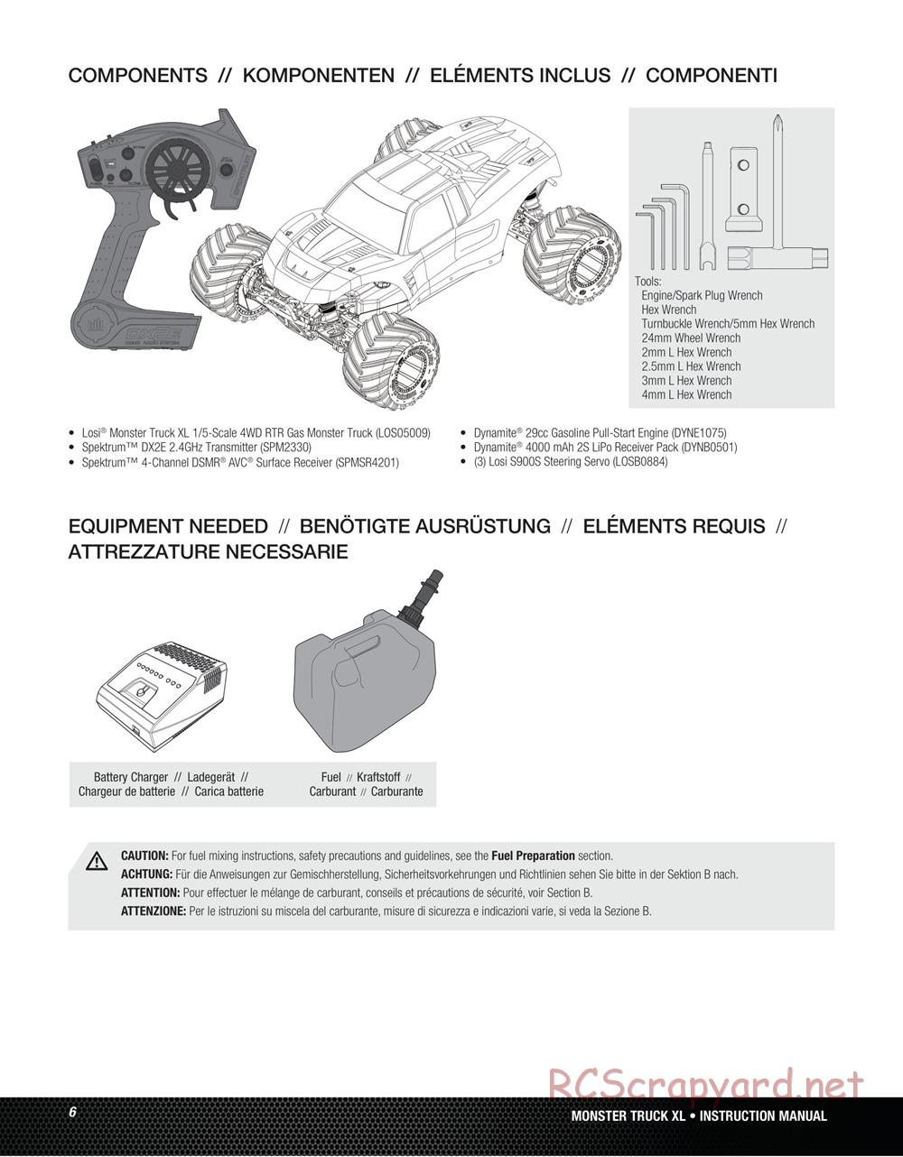 Team Losi - Monster Truck XL - Manual - Page 6