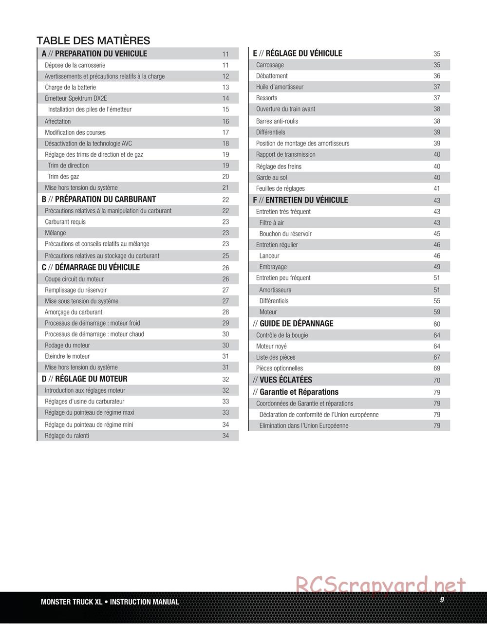 Team Losi - Monster Truck XL - Manual - Page 9