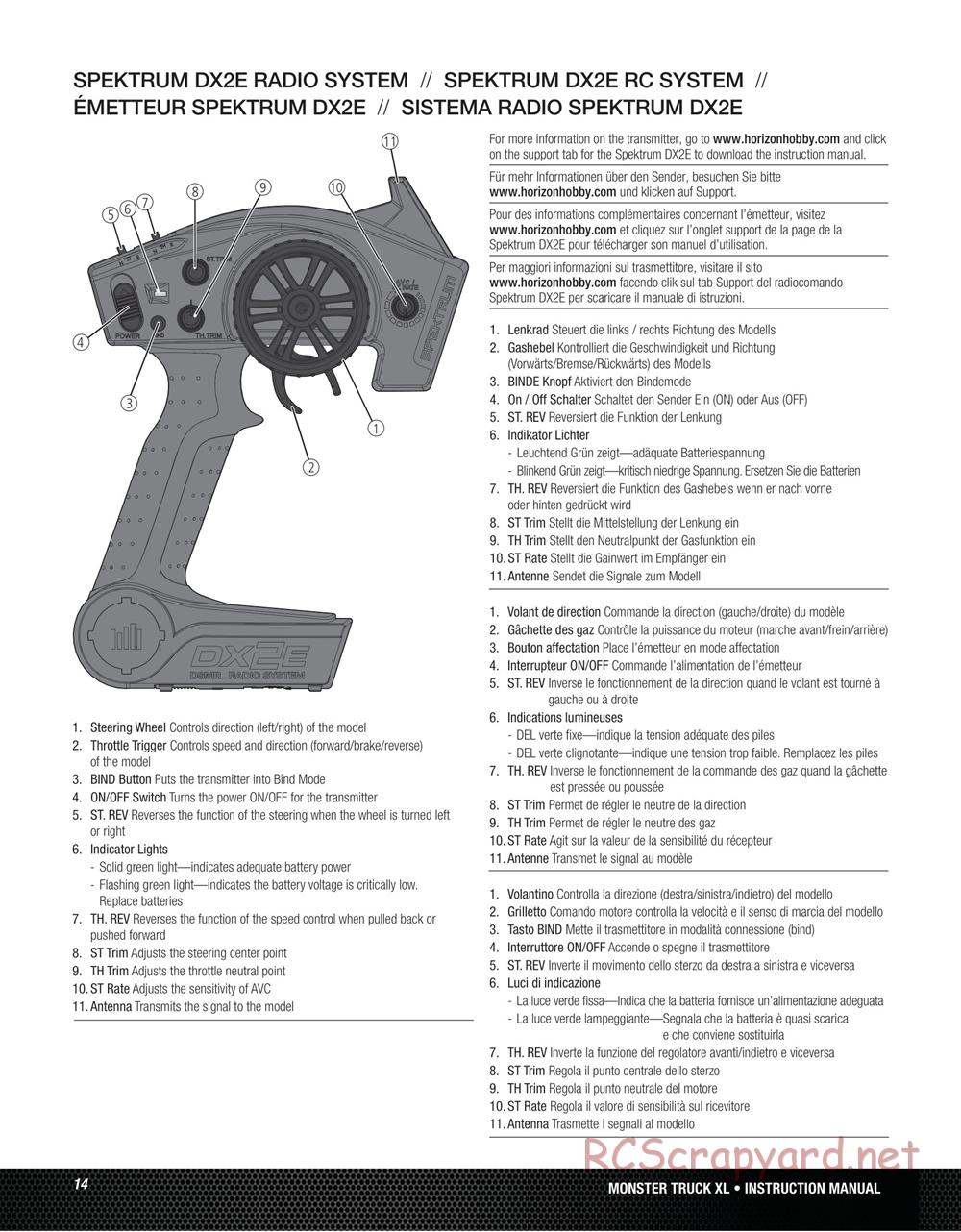 Team Losi - Monster Truck XL - Manual - Page 14
