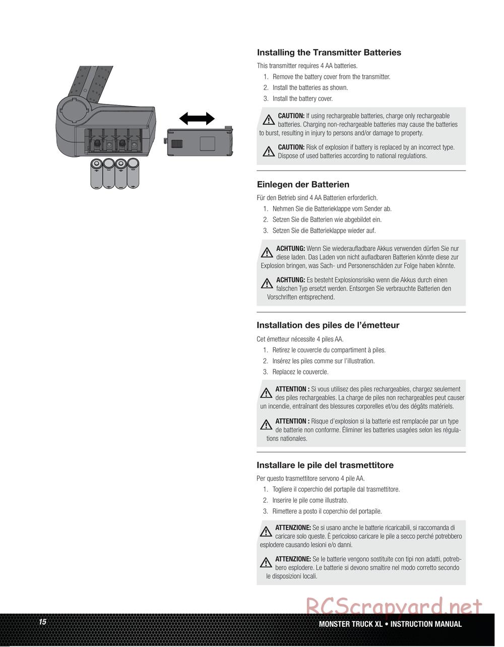 Team Losi - Monster Truck XL - Manual - Page 15