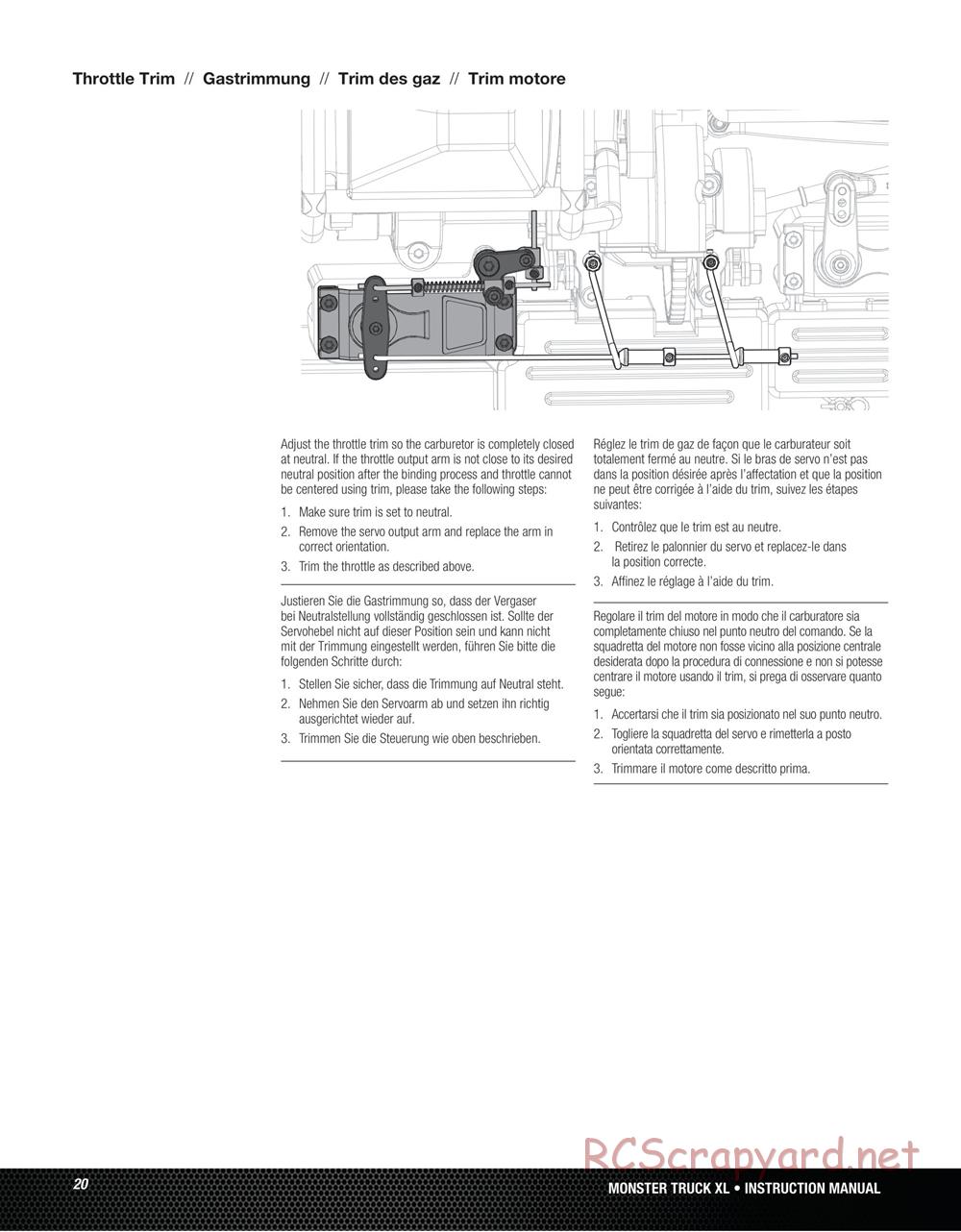 Team Losi - Monster Truck XL - Manual - Page 20