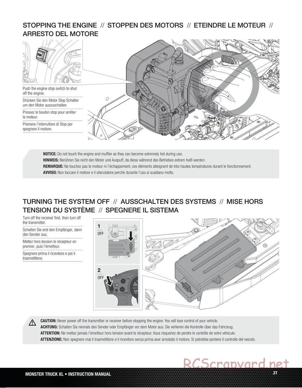 Team Losi - Monster Truck XL - Manual - Page 31