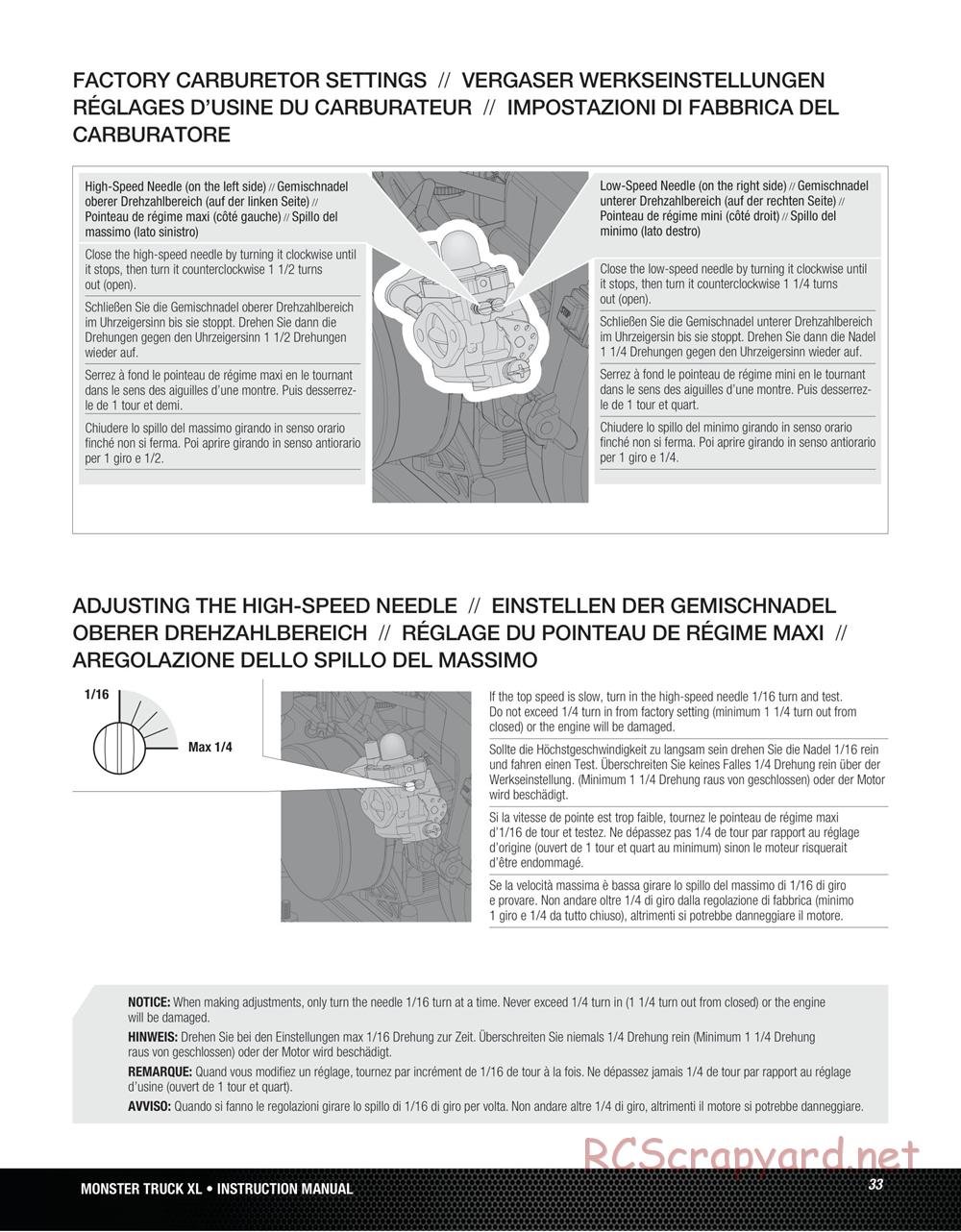 Team Losi - Monster Truck XL - Manual - Page 33