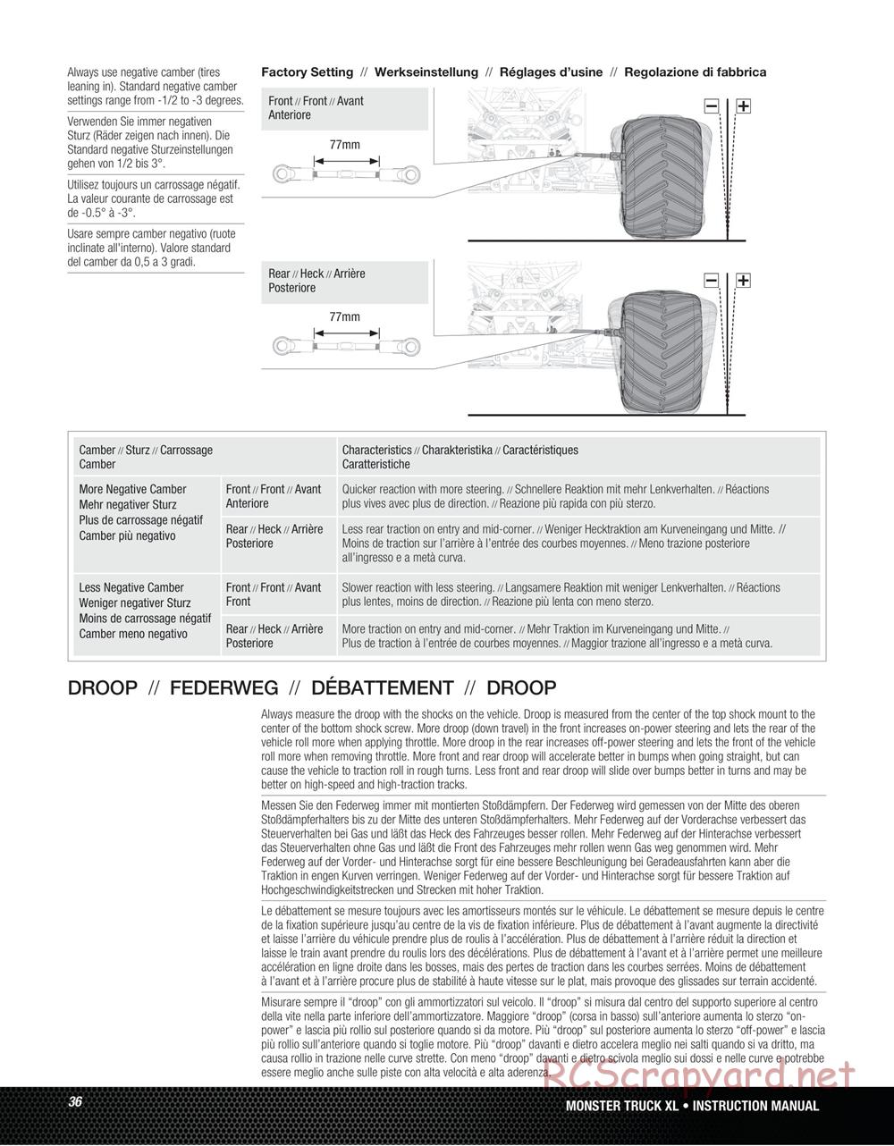 Team Losi - Monster Truck XL - Manual - Page 36