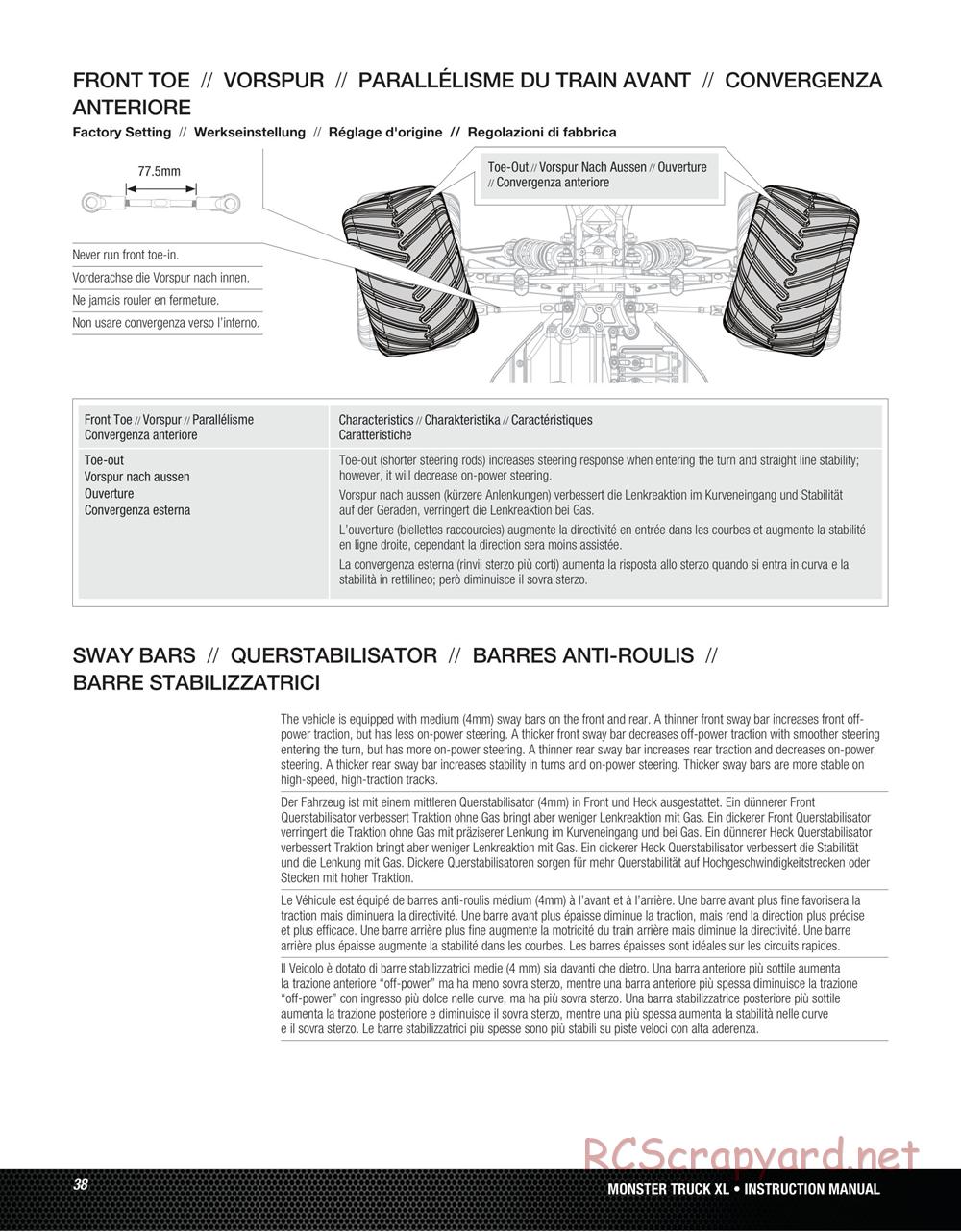 Team Losi - Monster Truck XL - Manual - Page 38