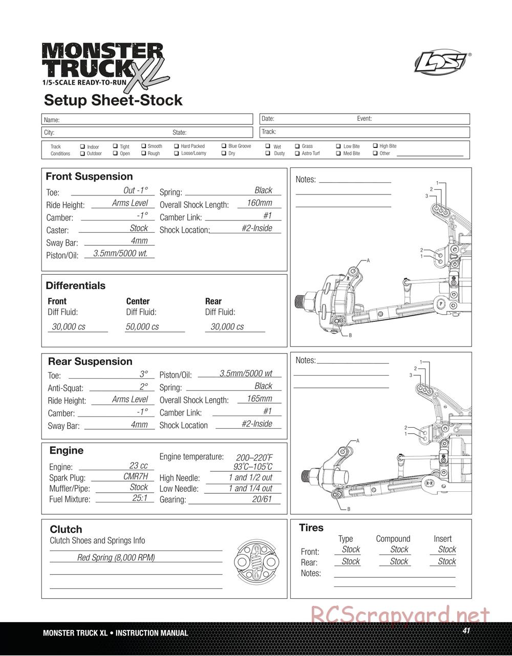 Team Losi - Monster Truck XL - Manual - Page 41