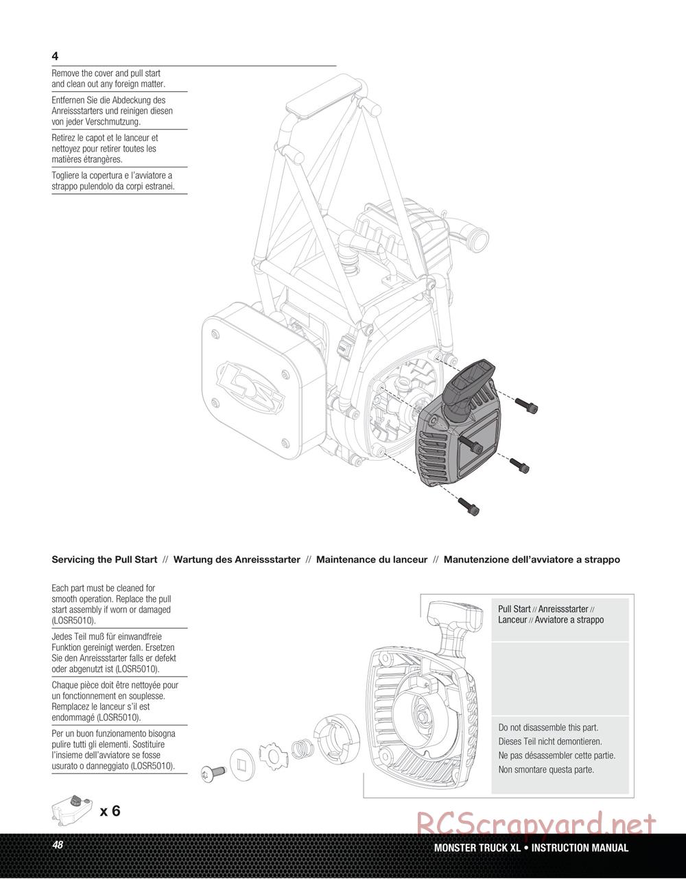 Team Losi - Monster Truck XL - Manual - Page 48