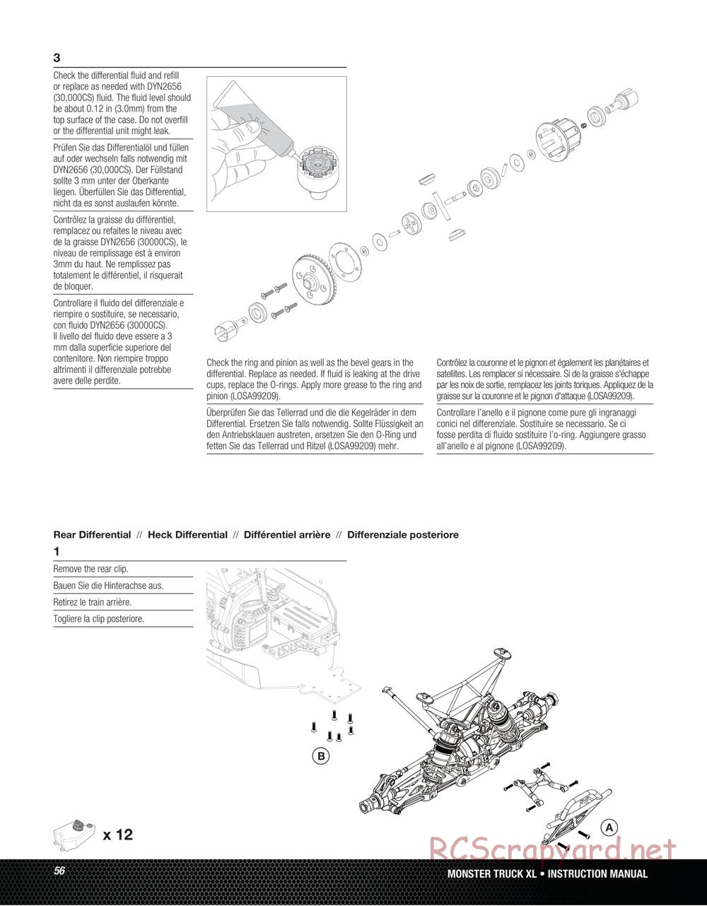 Team Losi - Monster Truck XL - Manual - Page 56