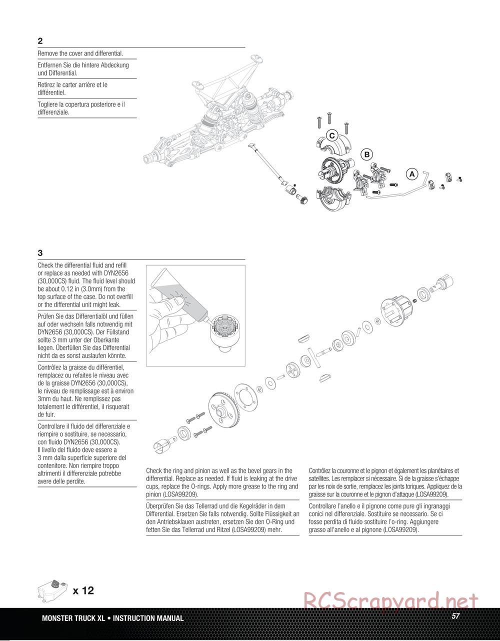 Team Losi - Monster Truck XL - Manual - Page 57