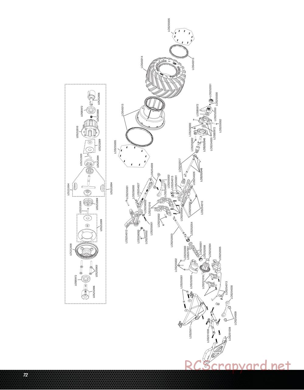 Team Losi - Monster Truck XL - Manual - Page 72