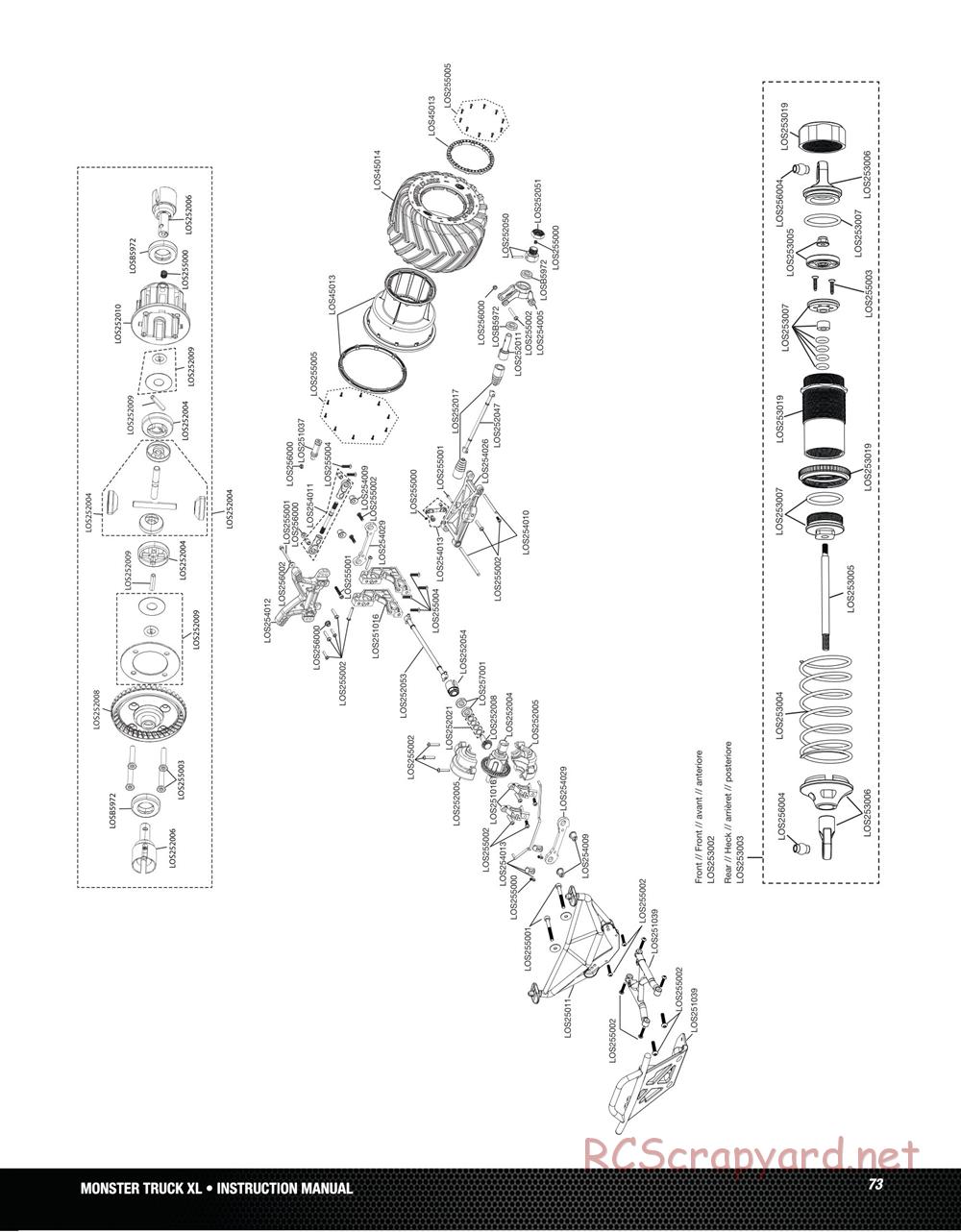 Team Losi - Monster Truck XL - Manual - Page 73