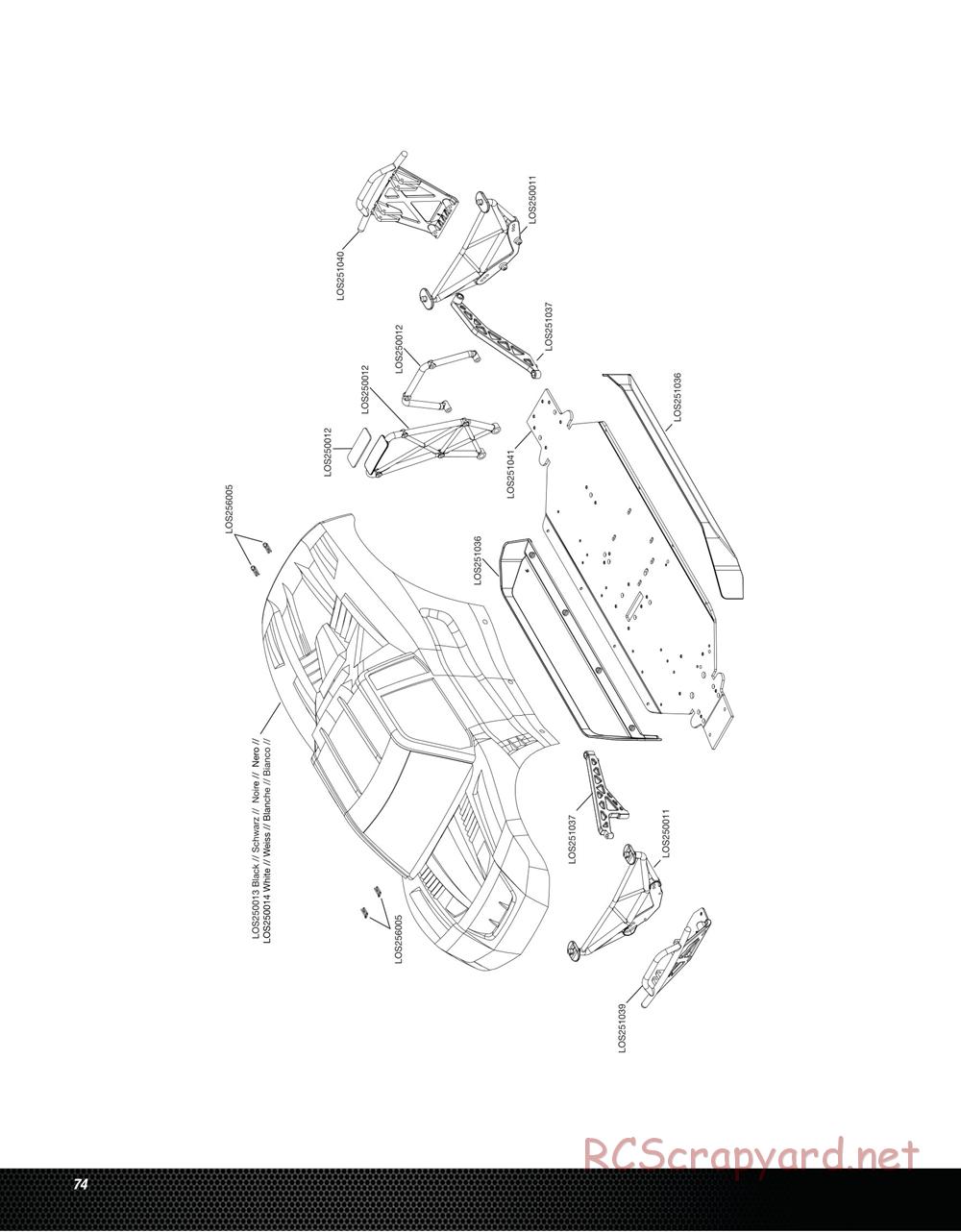 Team Losi - Monster Truck XL - Manual - Page 74