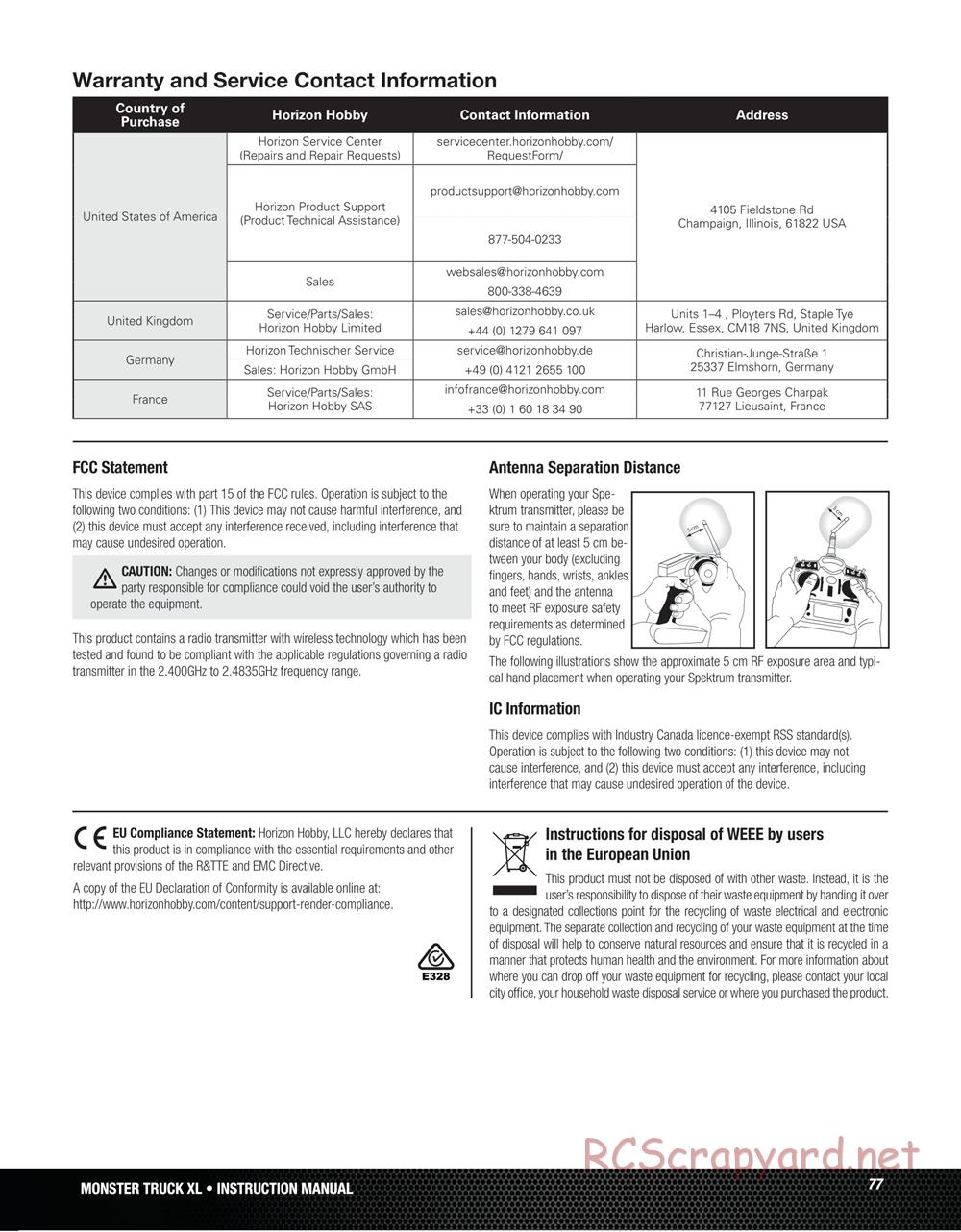 Team Losi - Monster Truck XL - Manual - Page 77