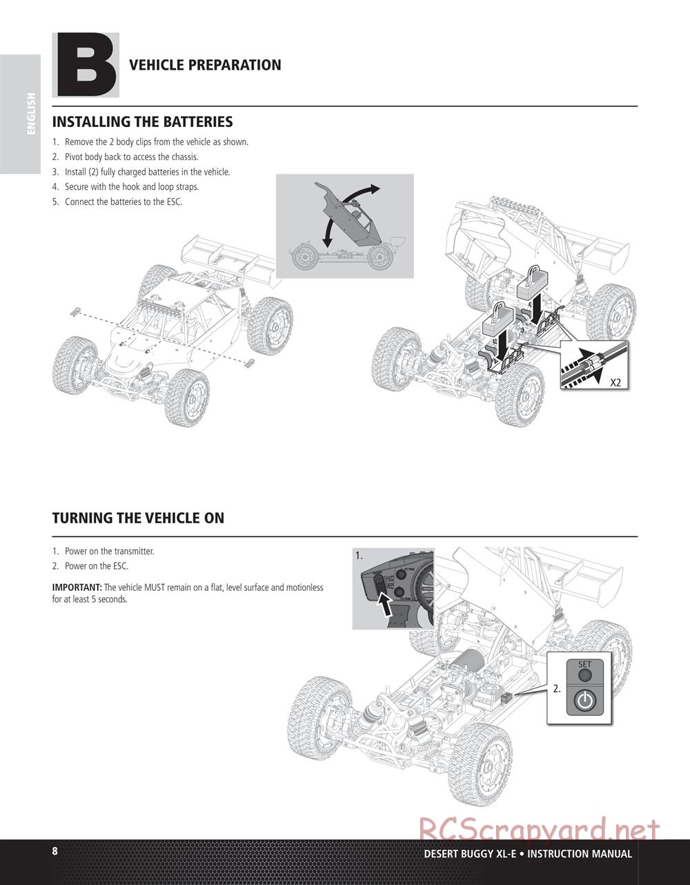 Team Losi - Desert Buggy XL-E - Manual - Page 8