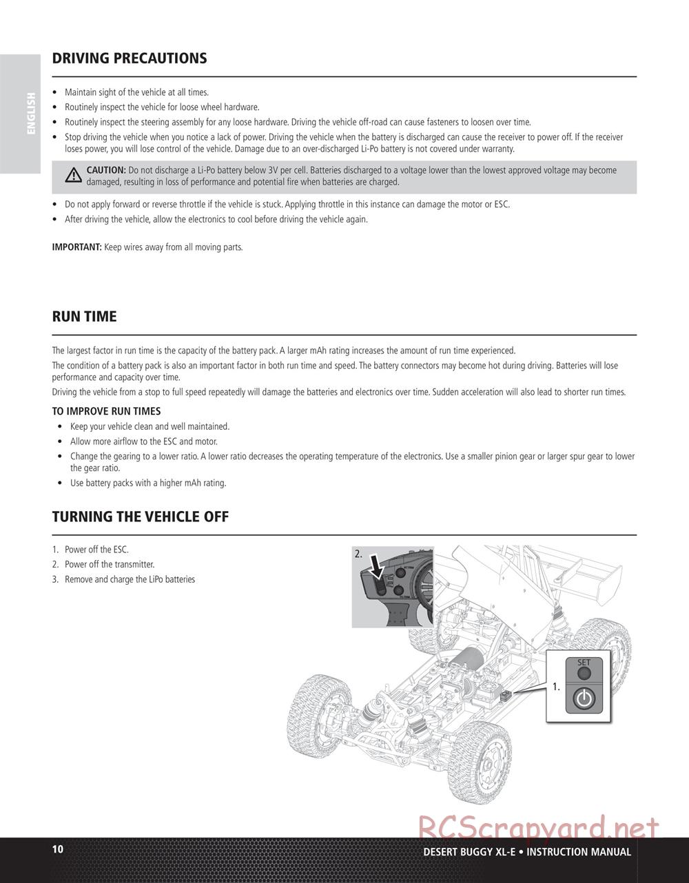 Team Losi - Desert Buggy XL-E - Manual - Page 10