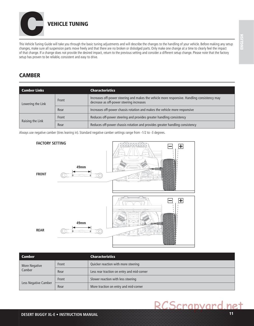 Team Losi - Desert Buggy XL-E - Manual - Page 11