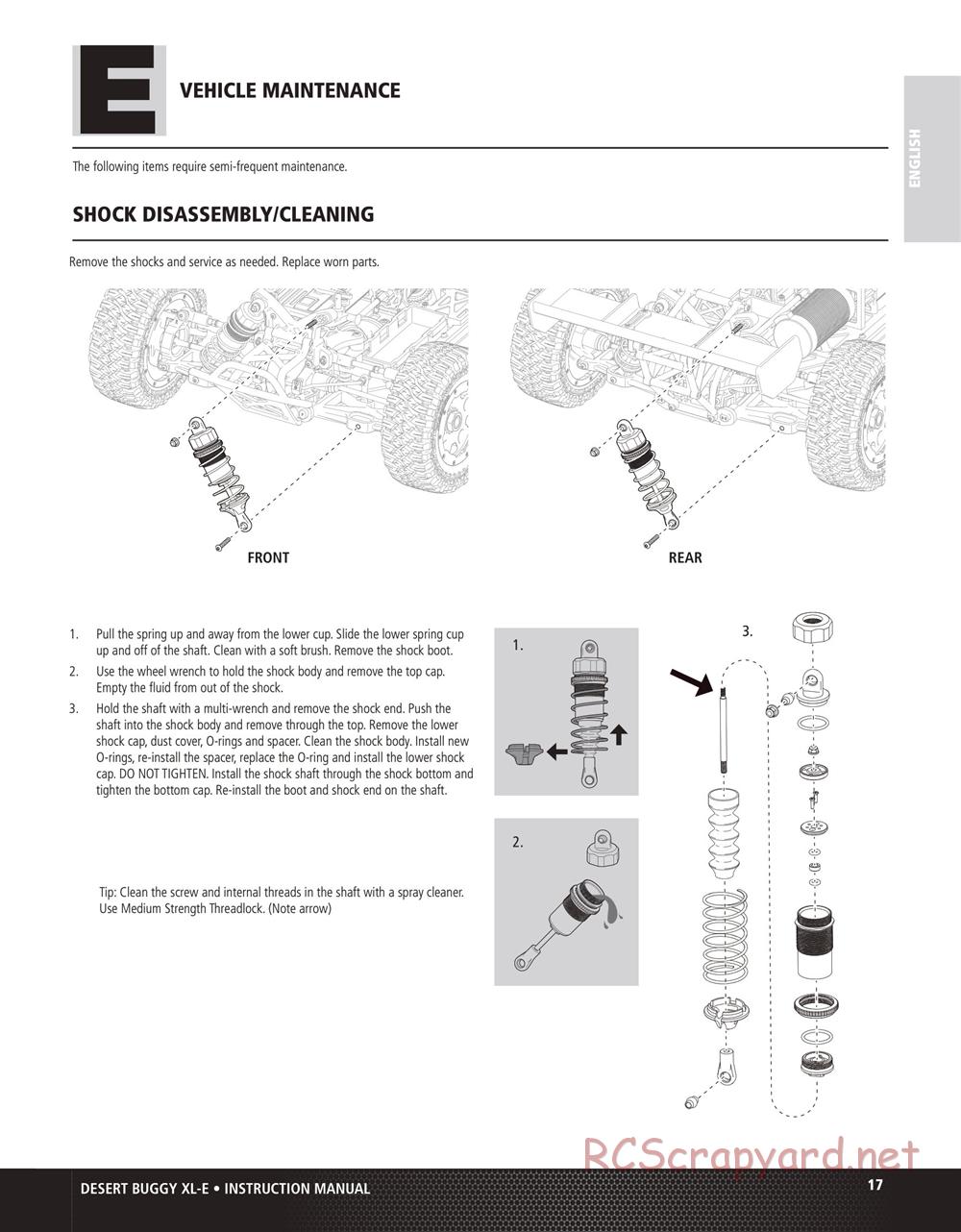 Team Losi - Desert Buggy XL-E - Manual - Page 17