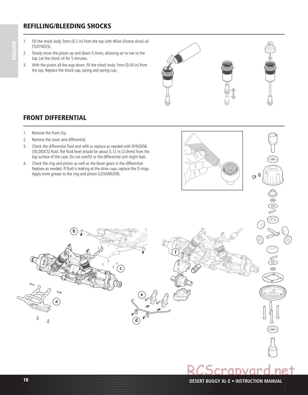 Team Losi - Desert Buggy XL-E - Manual - Page 18