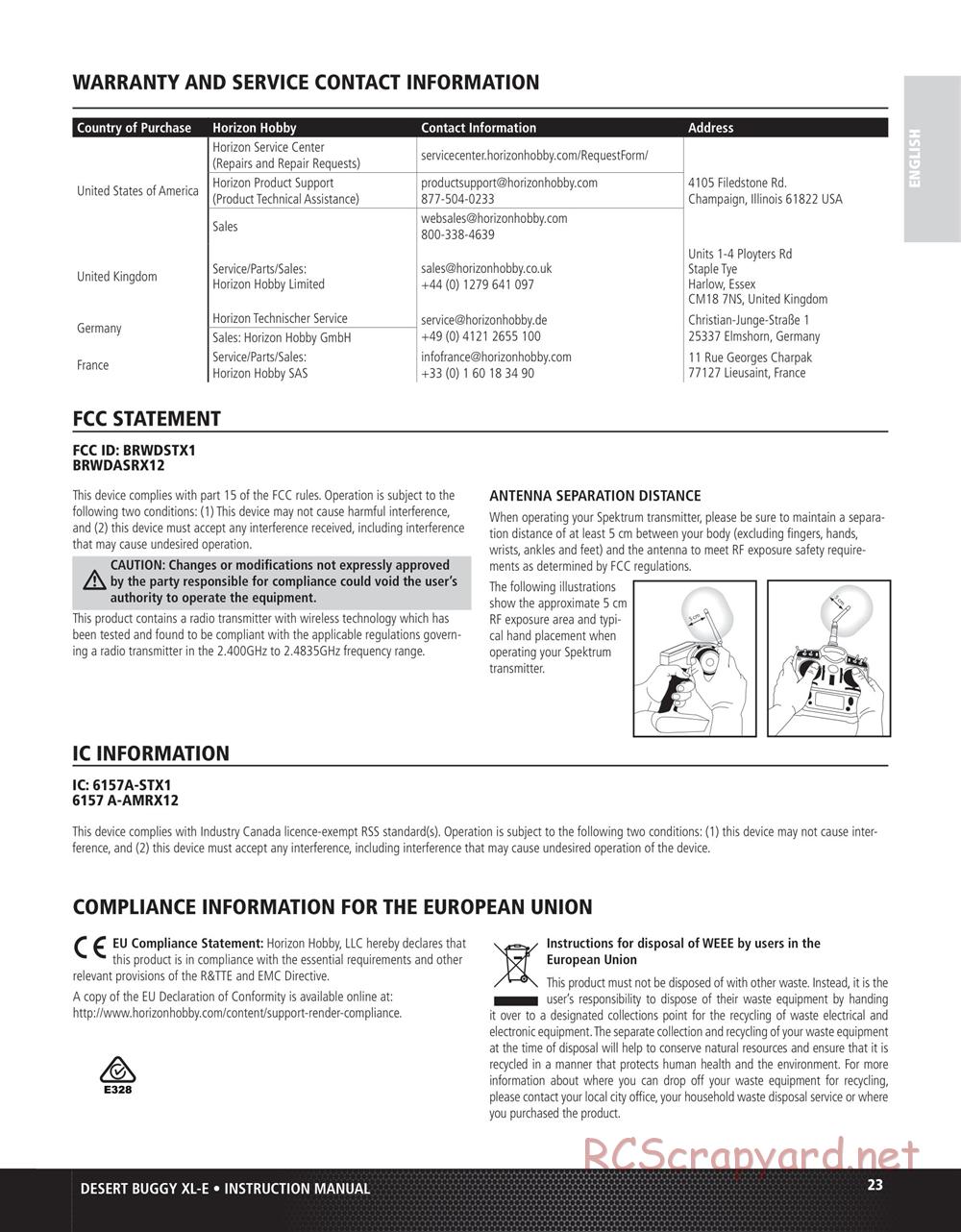 Team Losi - Desert Buggy XL-E - Manual - Page 23