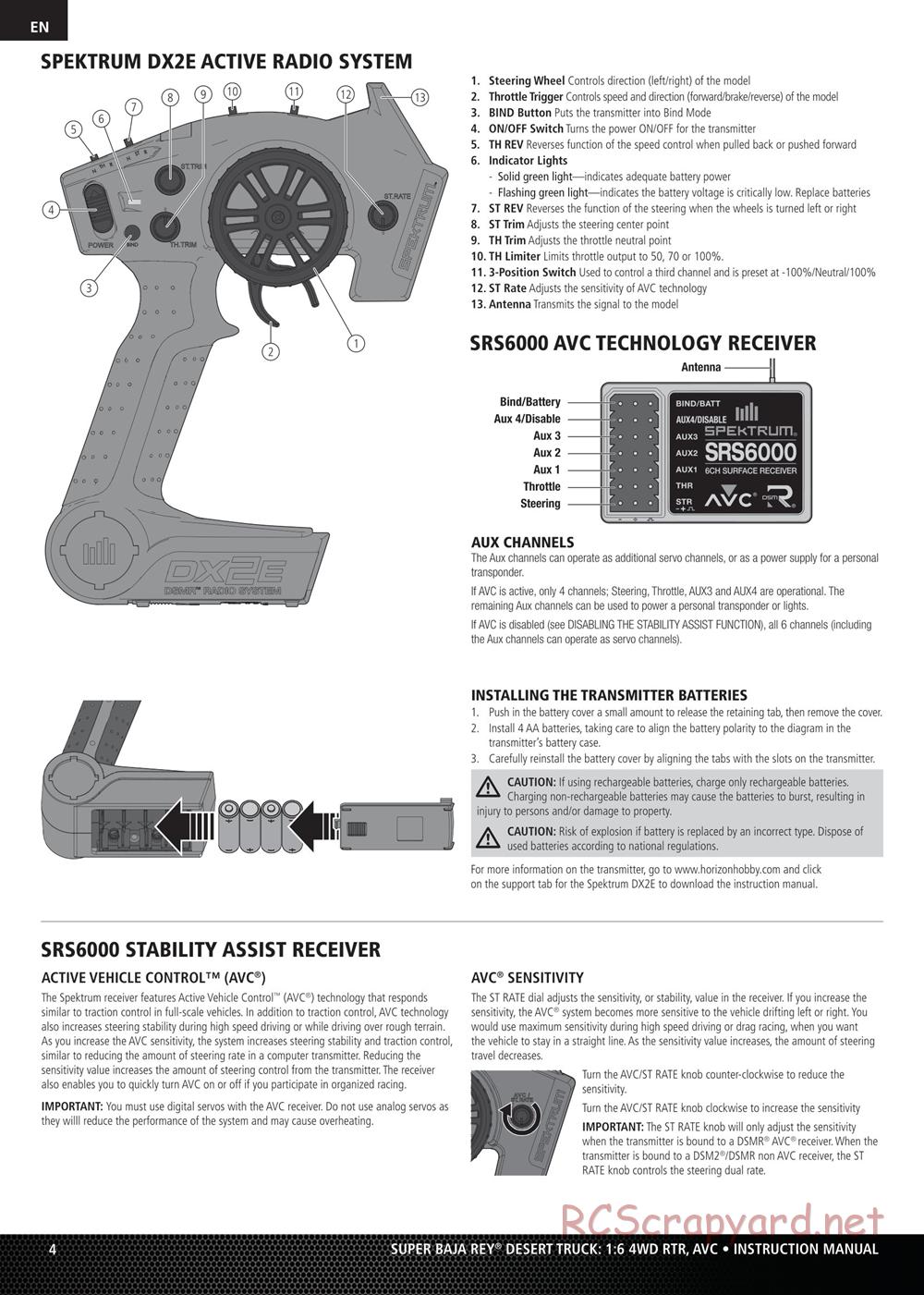 Team Losi - Super Baja Rey - Manual - Page 4