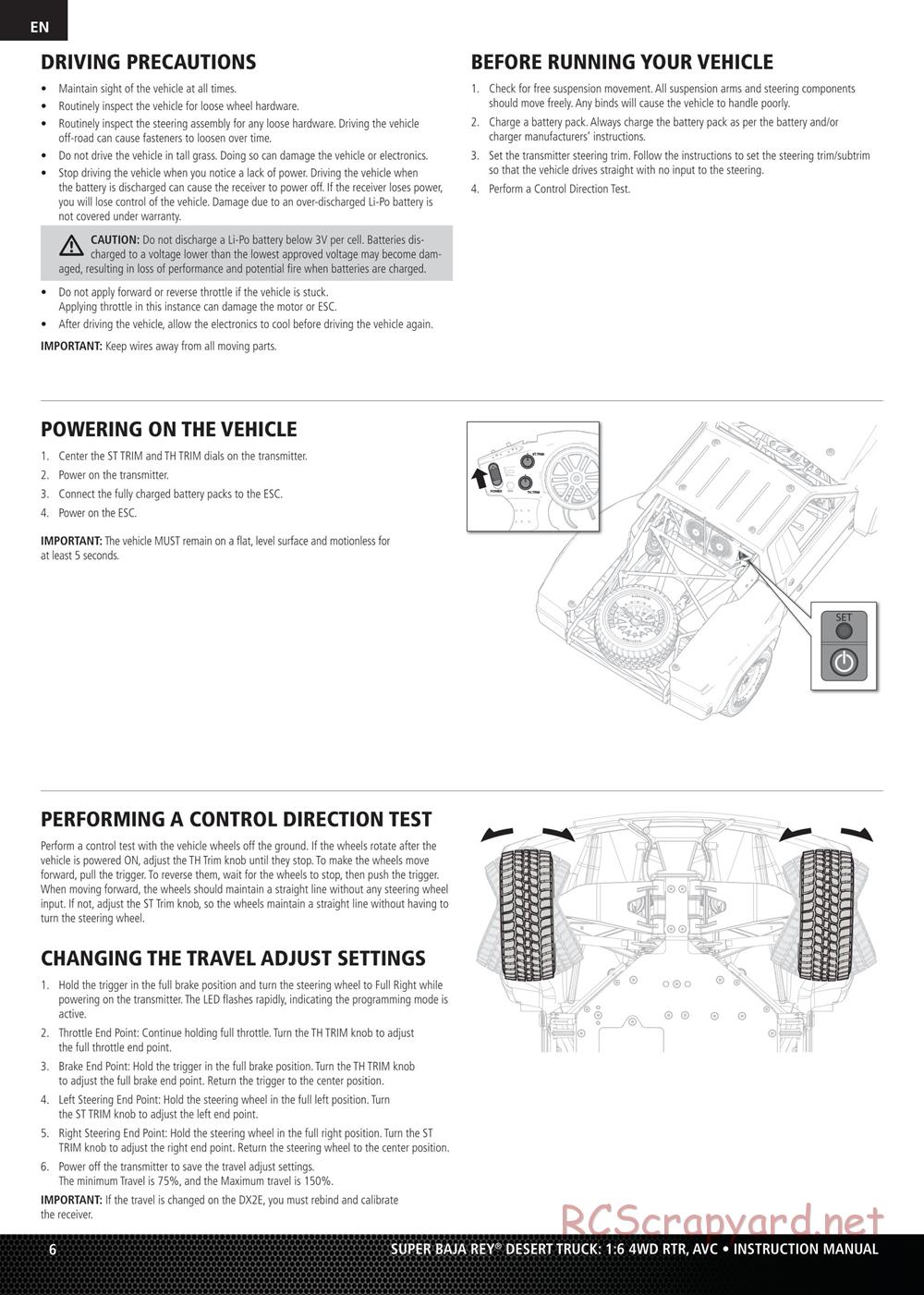 Team Losi - Super Baja Rey - Manual - Page 6