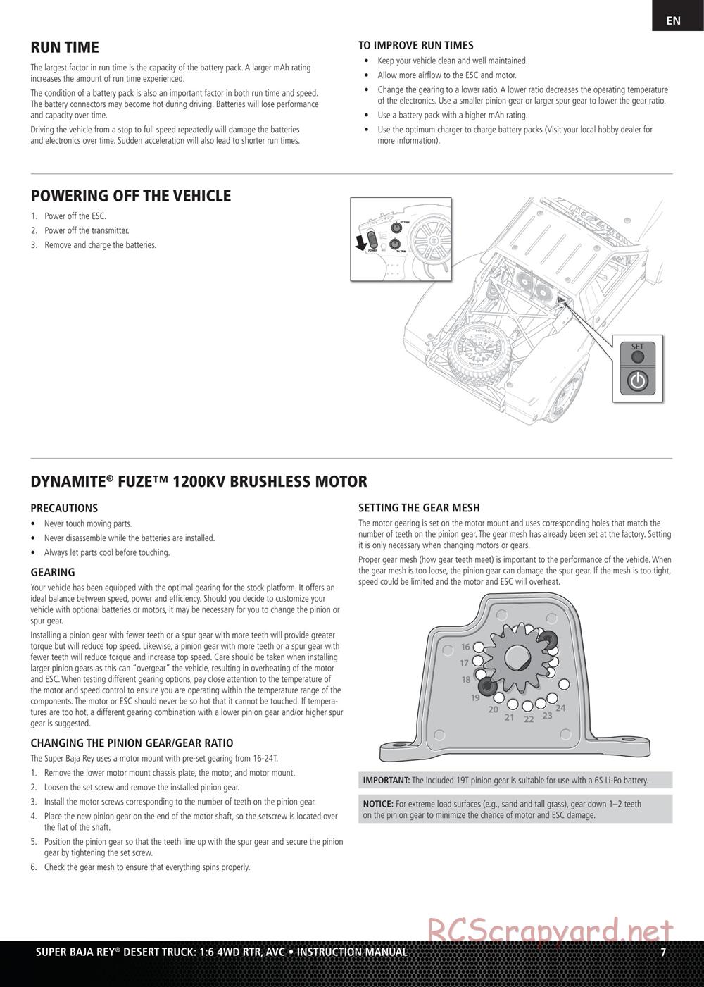 Team Losi - Super Baja Rey - Manual - Page 7