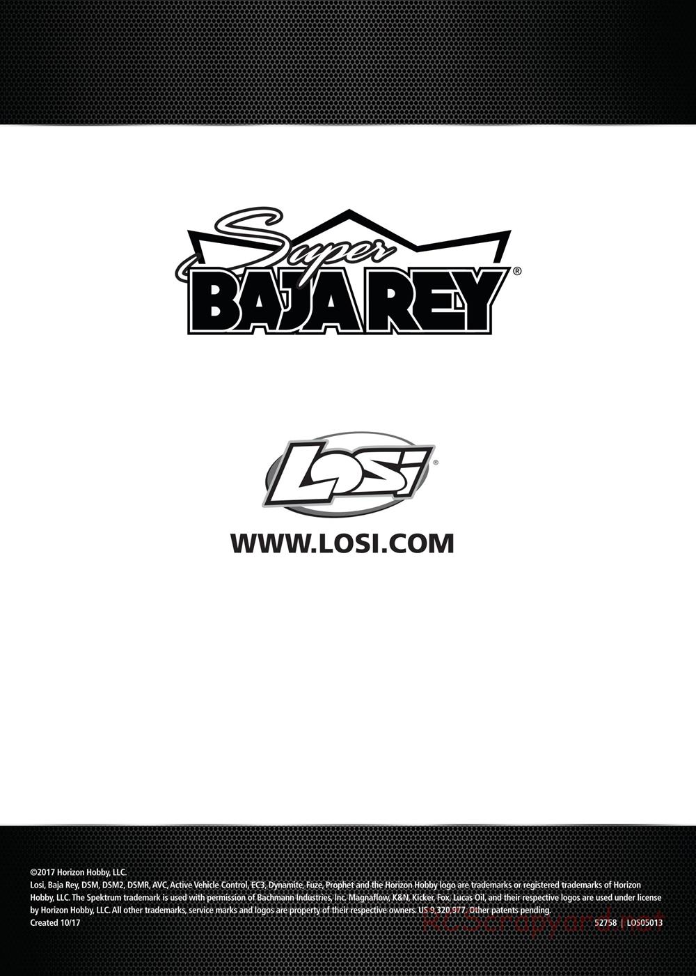 Team Losi - Super Baja Rey - Manual - Page 18