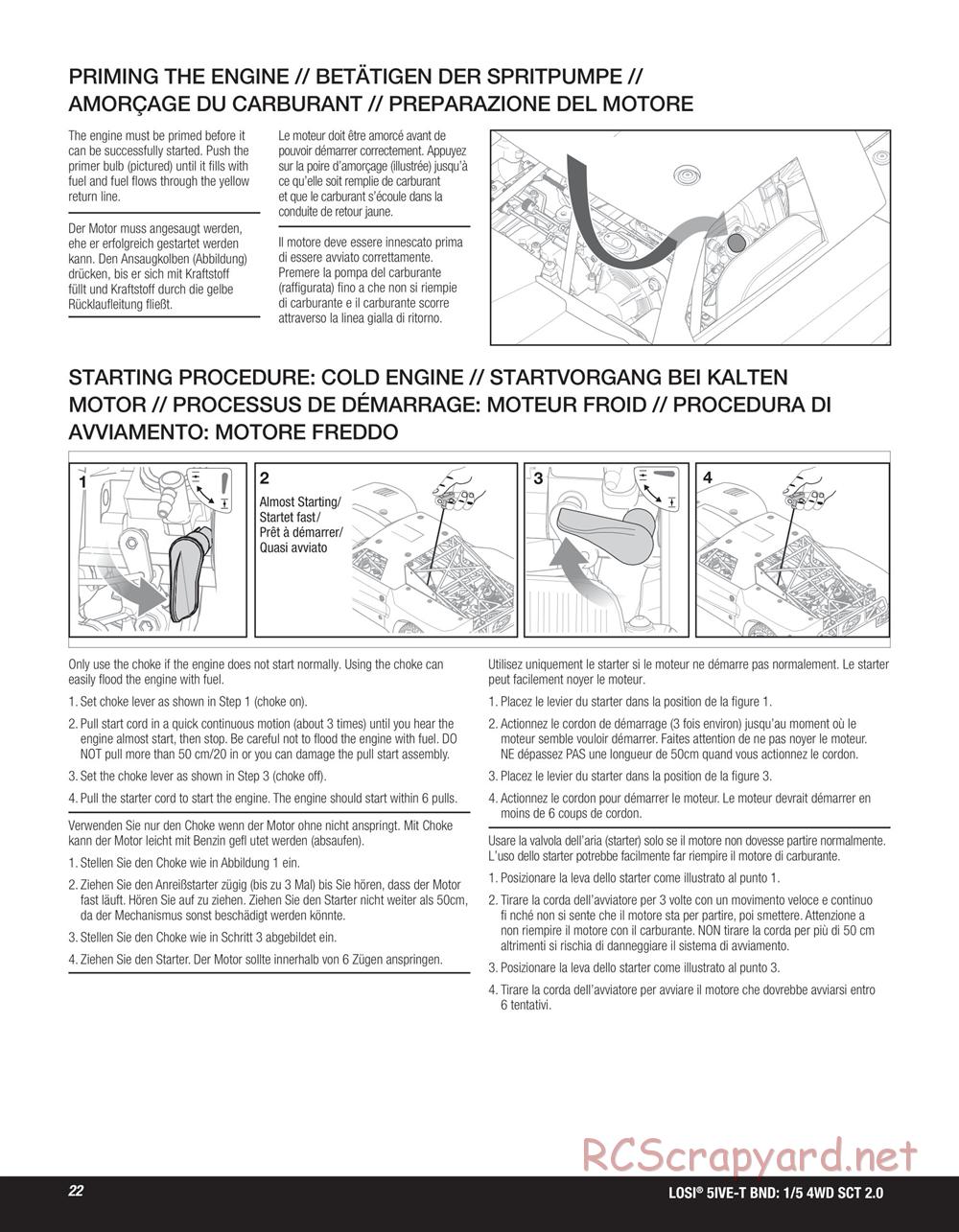 Team Losi - 5ive-T 2.0 SCT - Manual - Page 22