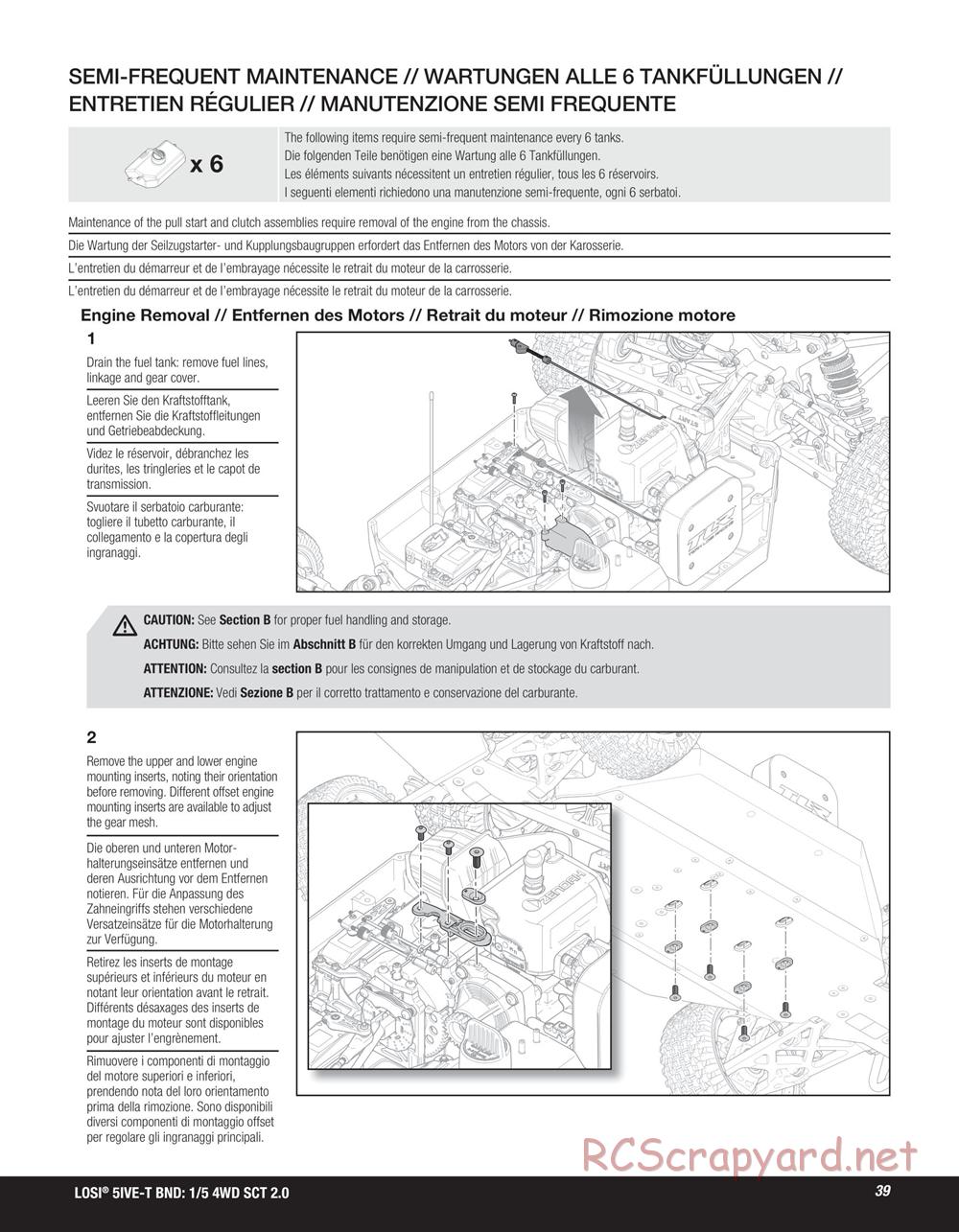 Team Losi - 5ive-T 2.0 SCT - Manual - Page 39