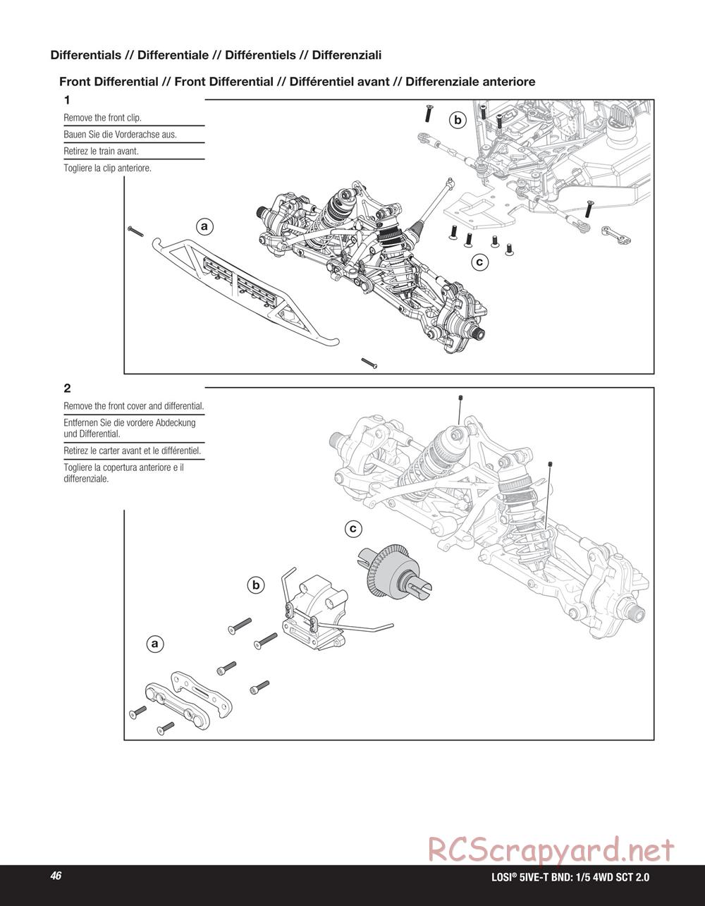 Team Losi - 5ive-T 2.0 SCT - Manual - Page 46