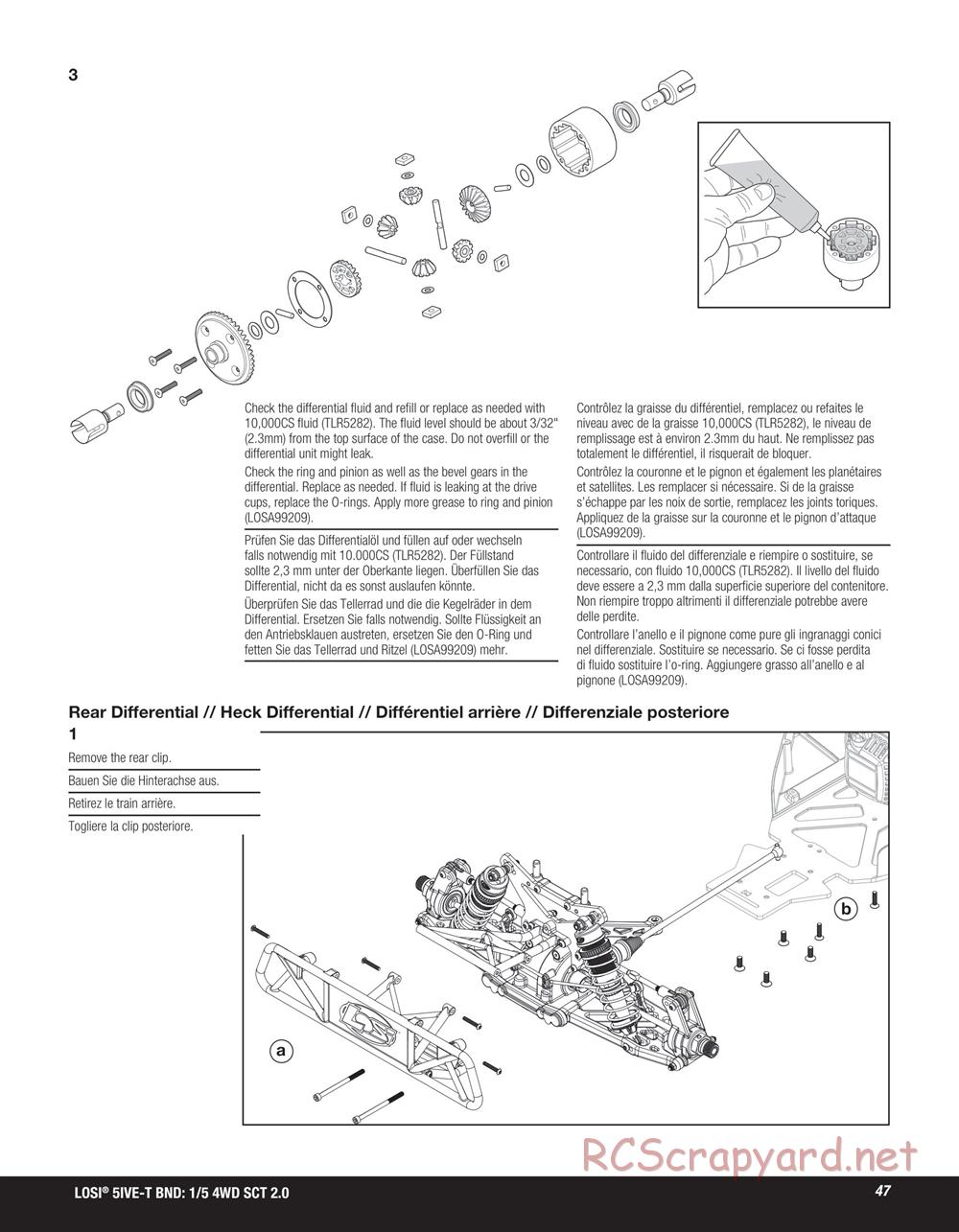 Team Losi - 5ive-T 2.0 SCT - Manual - Page 47