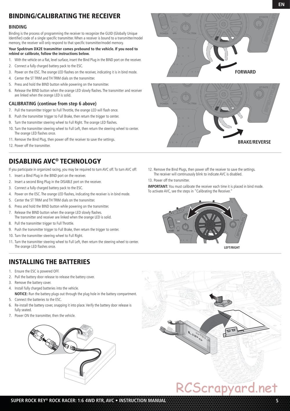 Team Losi - Super Rock Rey - Manual - Page 5