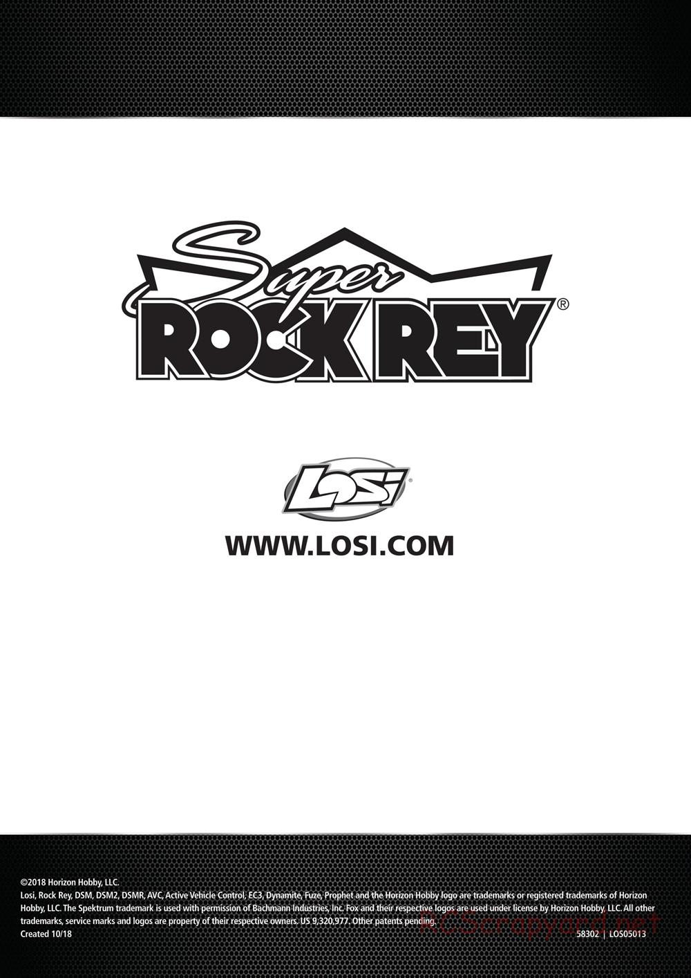 Team Losi - Super Rock Rey - Manual - Page 22