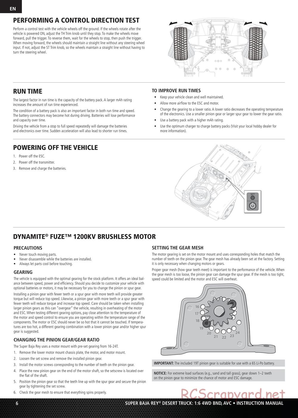 Team Losi - Super Rock Rey BND - Manual - Page 6