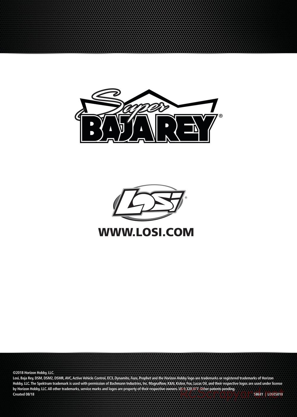 Team Losi - Super Rock Rey BND - Manual - Page 17